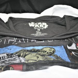 Women's Pajama Shirt Star Wars Size M Vintage